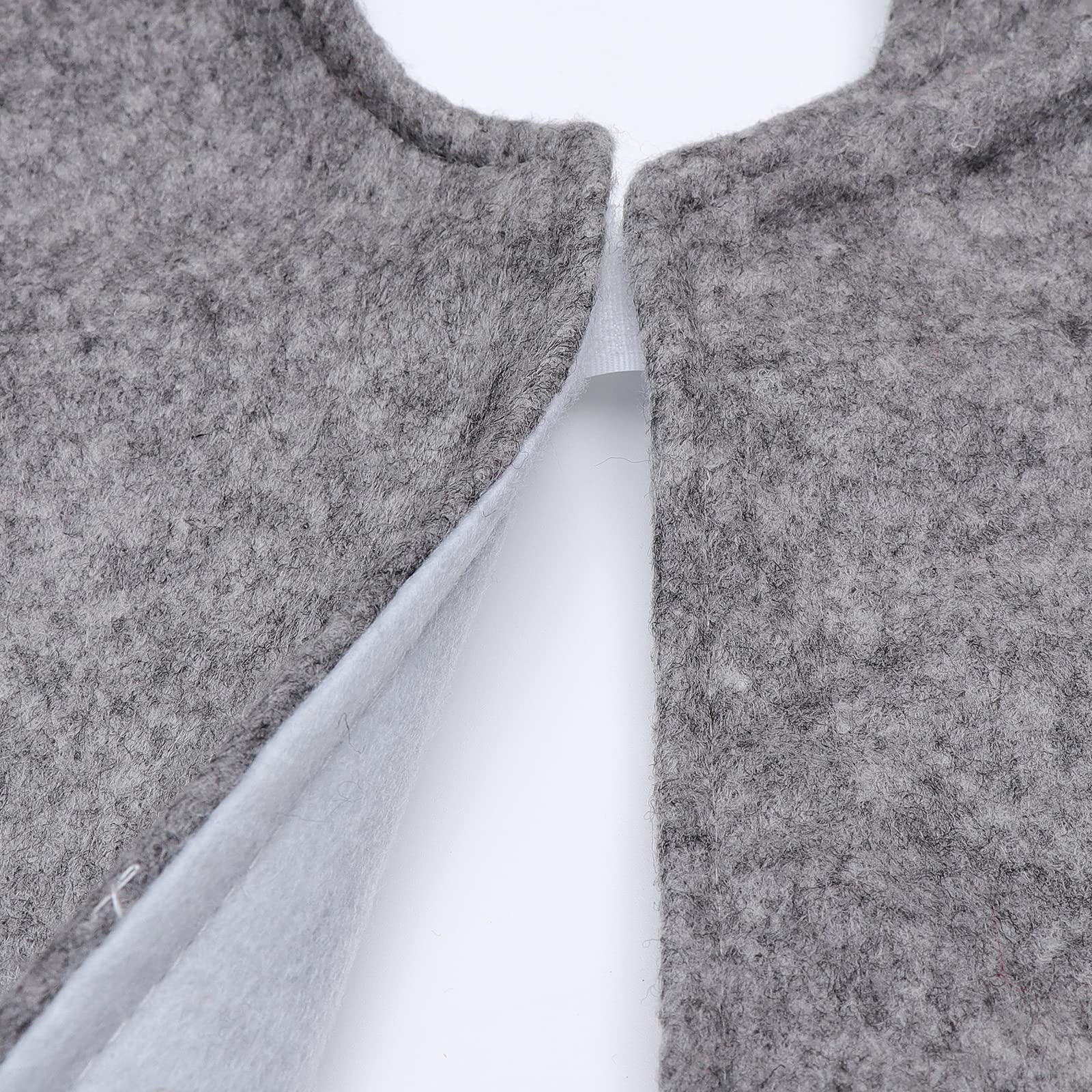 Foto 5 pulgar | Falda Xamshor Bordada Con Forma De Copo De Nieve Gris De 80 Cm Para Árbol De Navidad - Venta Internacional.