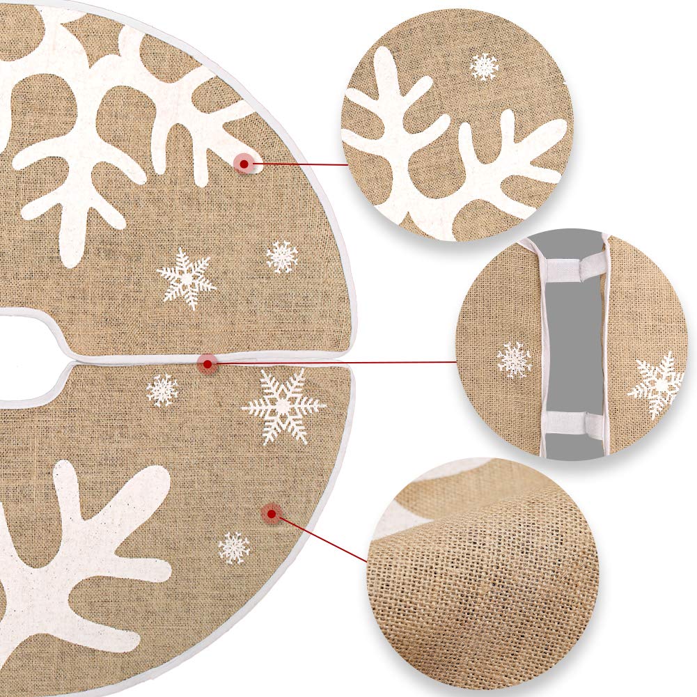 Foto 4 pulgar | Faldón De Arpillera Clásico N&t Nieting Para Árbol De Navidad, 76 Cm - Venta Internacional.