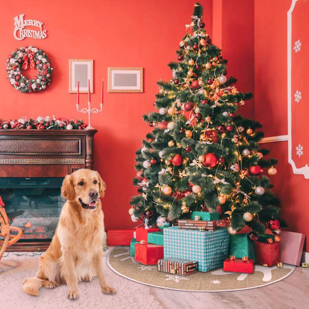 Foto 6 | Faldón De Arpillera Clásico N&t Nieting Para Árbol De Navidad, 76 Cm - Venta Internacional.