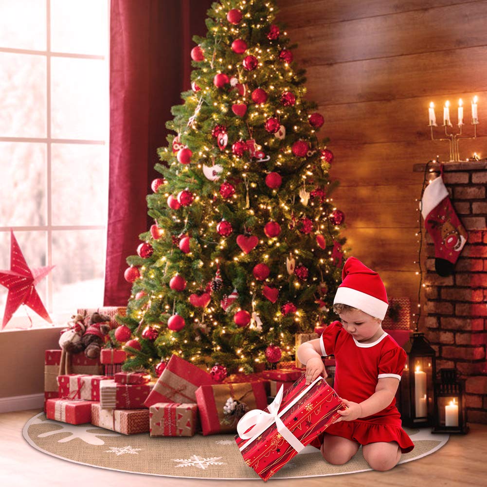 Foto 7 | Faldón De Arpillera Clásico N&t Nieting Para Árbol De Navidad, 76 Cm - Venta Internacional.