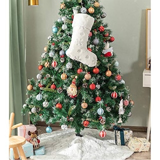 Foto 5 | Falda Deggod Para Árbol De Navidad, Piel Sintética De Felpa Blanca Como La Nieve, 122 Cm - Venta Internacional.