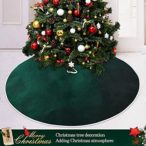 Foto 7 pulgar | Falda Para Árbol De Navidad Xigua Hunter Green, 120 Cm De Diámetro - Venta Internacional.