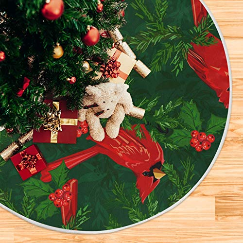 Foto 5 | Falda De Árbol De Navidad Attx Red Cardinal Bird 120 Cm De Poliéster - Venta Internacional.