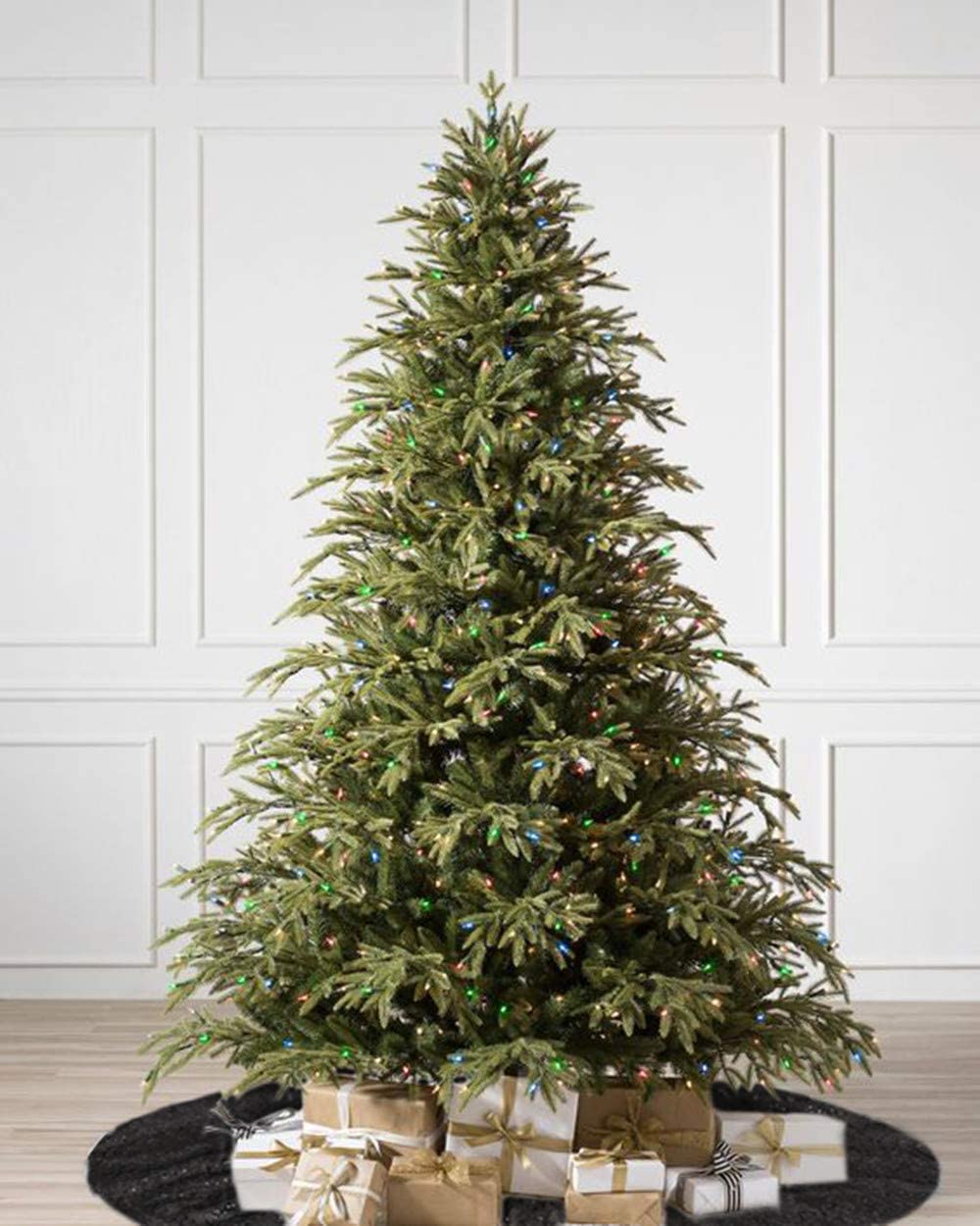 Foto 7 | Falda B-cool Para Árbol De Navidad, Lentejuelas Negras, 122 Cm De Diámetro - Venta Internacional.