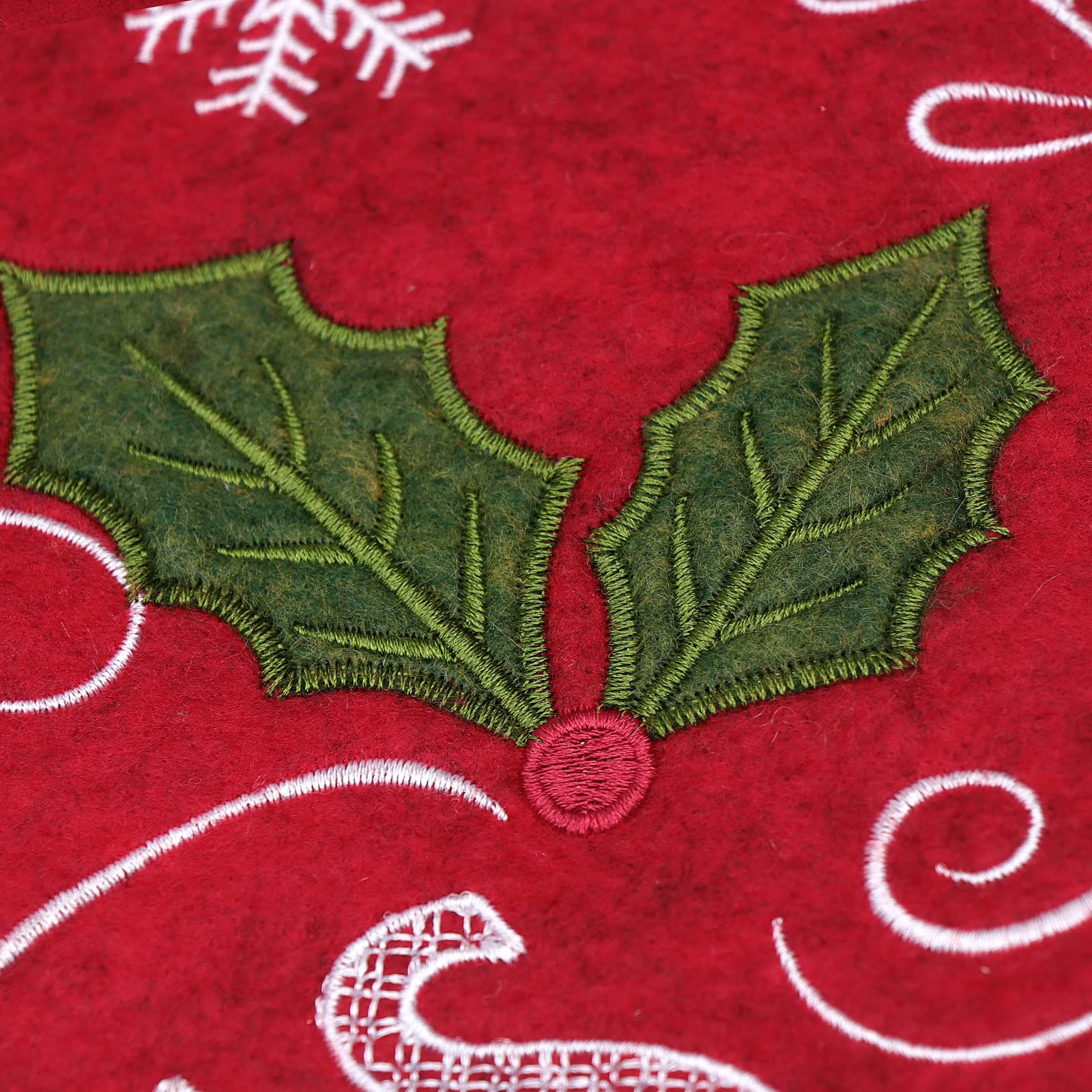 Foto 4 pulgar | Falda Bordada Para Árbol De Navidad Xamshor, 122 Cm De Diámetro - Venta Internacional.