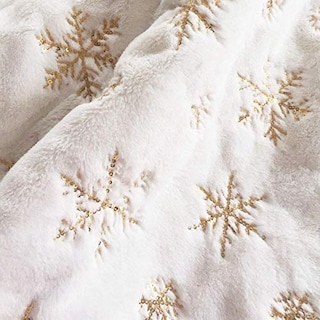 Foto 2 | Falda Deggod Para Árbol De Navidad, Felpa, Piel Sintética Blanca Como La Nieve, 78 Cm - Venta Internacional.