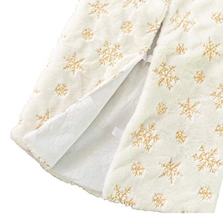 Foto 4 | Falda Deggod Para Árbol De Navidad, Felpa, Piel Sintética Blanca Como La Nieve, 78 Cm - Venta Internacional.