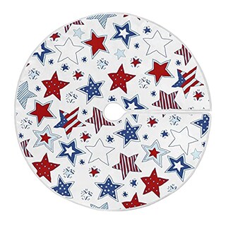 Foto 1 | Faldón Para Árbol De Navidad, Diseño De Dussdil, Bandera De Ee. Uu., 120 Cm, Estrellas Patrióticas - Venta Internac
