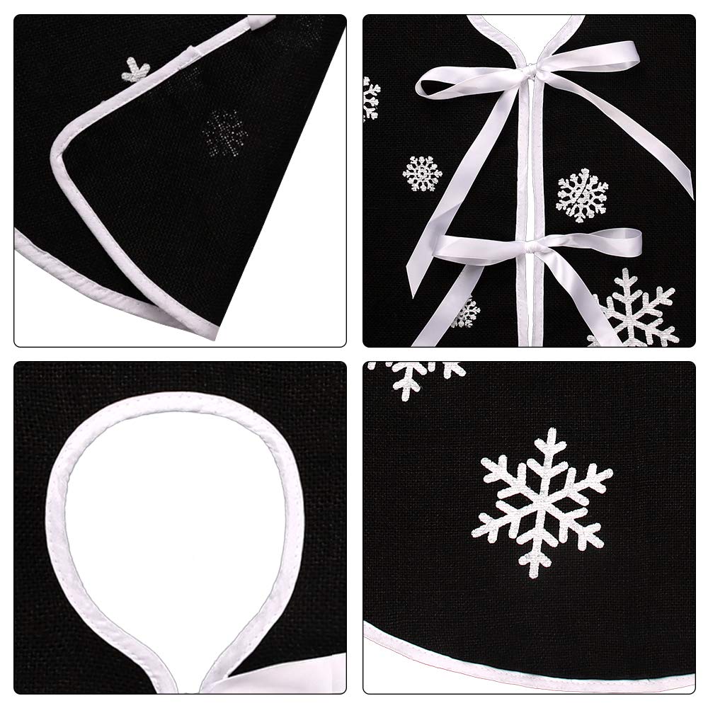 Foto 4 pulgar | Faldón De Arpillera Rústico N&t Nieting Para Árbol De Navidad, 76 Cm De Diámetro - Venta Internacional.