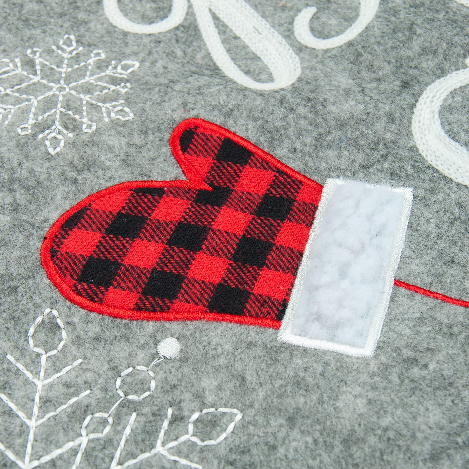Foto 4 pulgar | Falda Para Árbol De Navidad Xamshor, Doble Capa, 122 Cm, Gris - Venta Internacional.