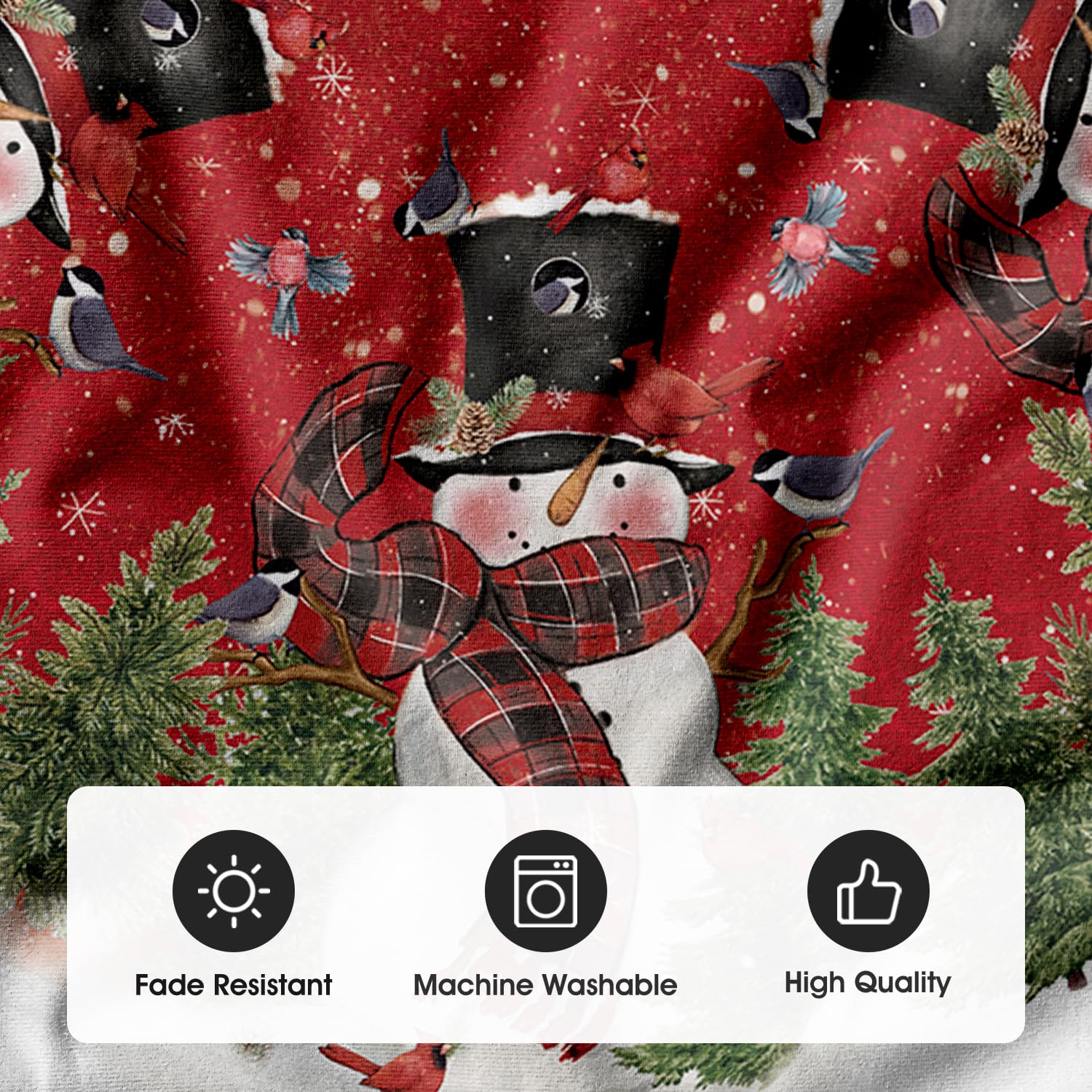 Foto 6 | Falda Para Árbol De Navidad Avoin Colorlife Cardinals Cedar Snowman - Venta Internacional.