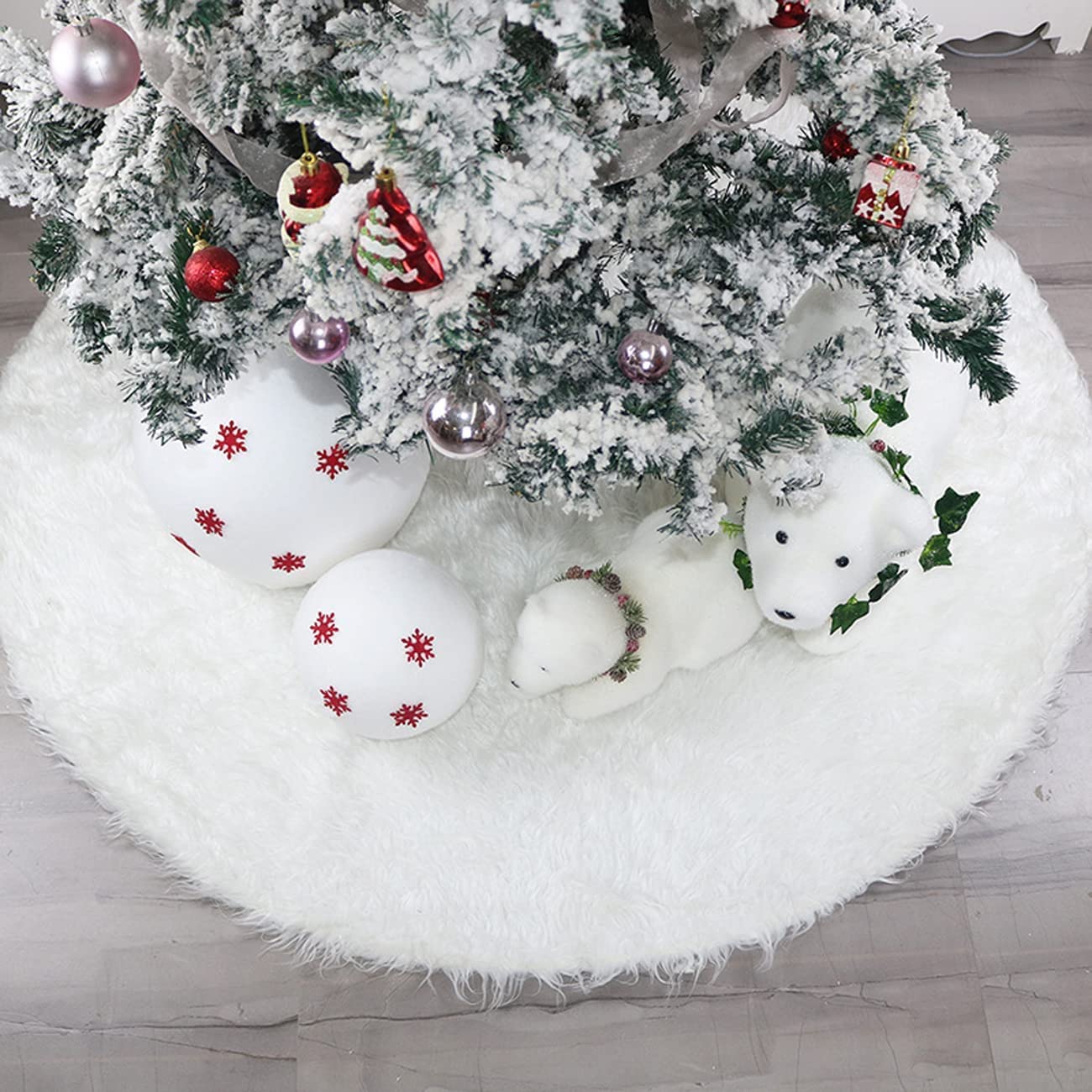 Foto 2 pulgar | Falda Ikape Para Árbol De Navidad, Extra Grande, 180 Cm, Piel Sintética - Venta Internacional.