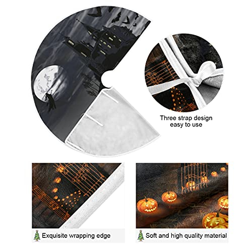 Foto 3 pulgar | Falda Con Forma De Árbol De Navidad Con Forma De Castillo De Halloween, 120 Cm/90 Cm - Venta Internacional.