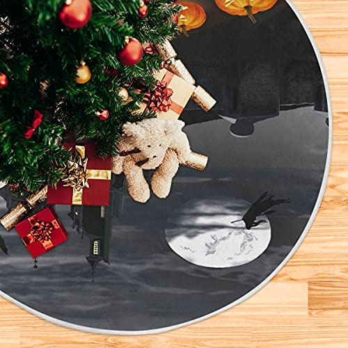Foto 6 pulgar | Falda Con Forma De Árbol De Navidad Con Forma De Castillo De Halloween, 120 Cm/90 Cm - Venta Internacional.