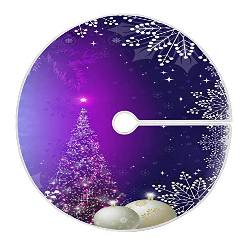 Foto 2 pulgar | Faldón Para Árbol De Navidad, 90 Cm, Color Azul Púrpura, Invierno - Venta Internacional.