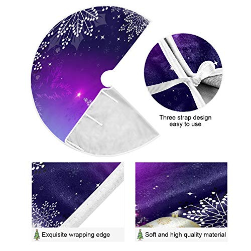 Foto 6 pulgar | Faldón Para Árbol De Navidad, 90 Cm, Color Azul Púrpura, Invierno - Venta Internacional.