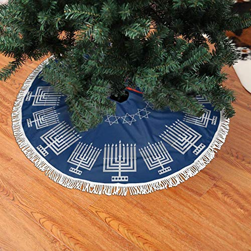 Foto 3 pulgar | Candelabro Plateado Con Falda De Árbol De Navidad Freehotu Hanukkah - Venta Internacional.