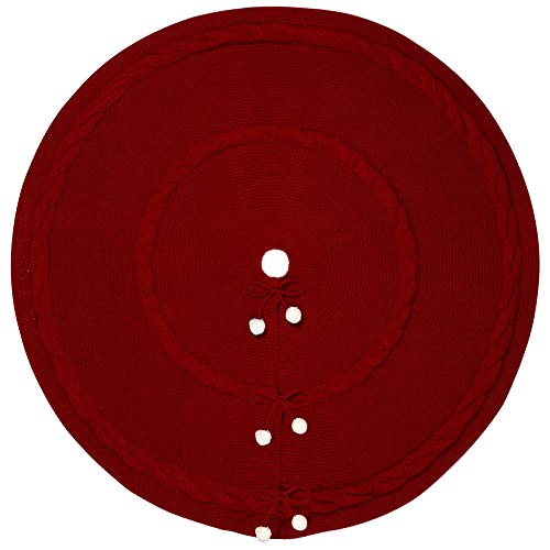 Foto 3 pulgar | Falda Con Forma De Árbol De Navidad, Punto Cálido, 122 Cm, Color Rojo - Venta Internacional.