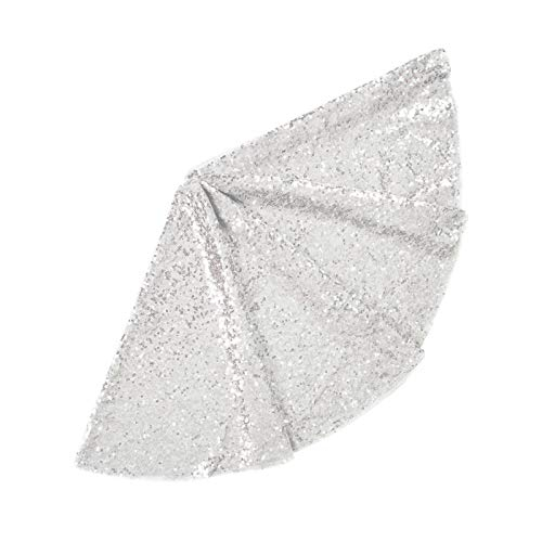 Foto 2 pulgar | Falda De Árbol Shinybeauty Con Lentejuelas De 48 Cm, Color Plateado Navideño - Venta Internacional.