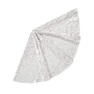 Foto 1 | Falda De Árbol Shinybeauty Con Lentejuelas De 48 Cm, Color Plateado Navideño - Venta Internacional.