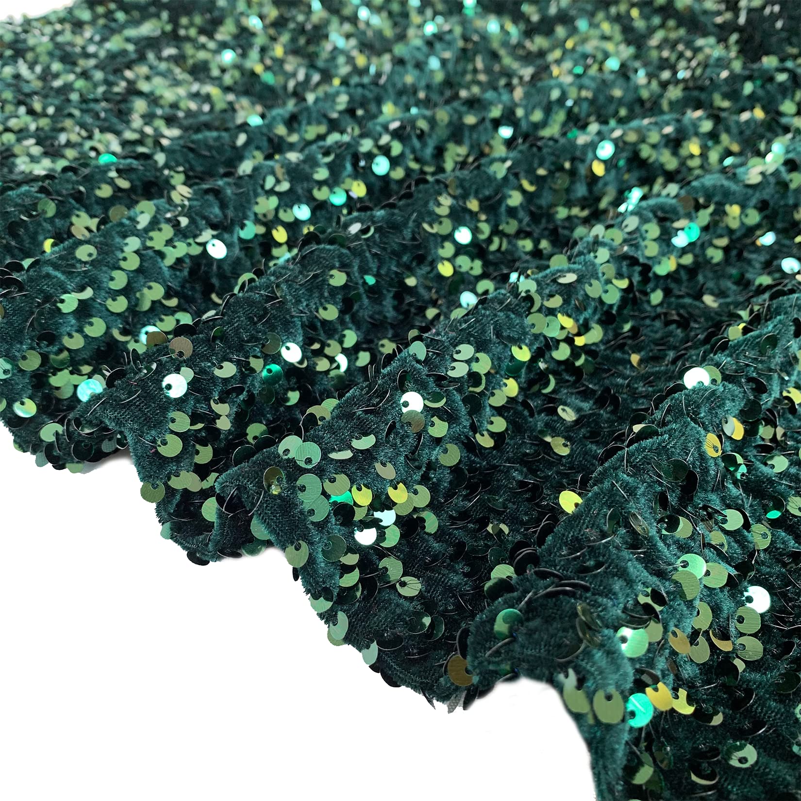 Foto 6 | Falda Para Árbol De Navidad Fuhsy, Terciopelo Con Lentejuelas, 90 Cm, Color Verde - Venta Internacional.
