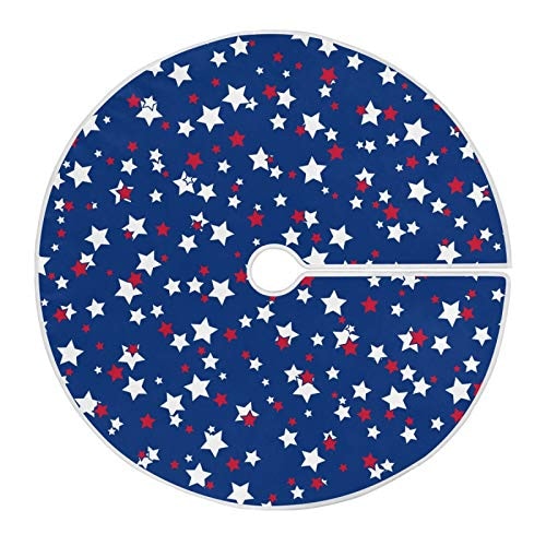 Faldón Para Árbol De Navidad, Diseño De Dussdil Usa Patriotic Stars, 90 Cm - Venta Internacional. $703