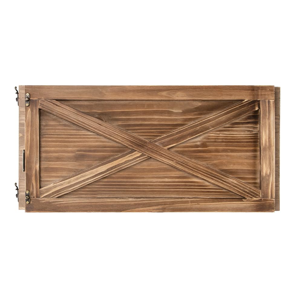 Foto 7 pulgar | Falda De Árbol De Navidad Glitzhome De Madera Natural Con Cuello De Árbol De Navidad - Venta Internacional.