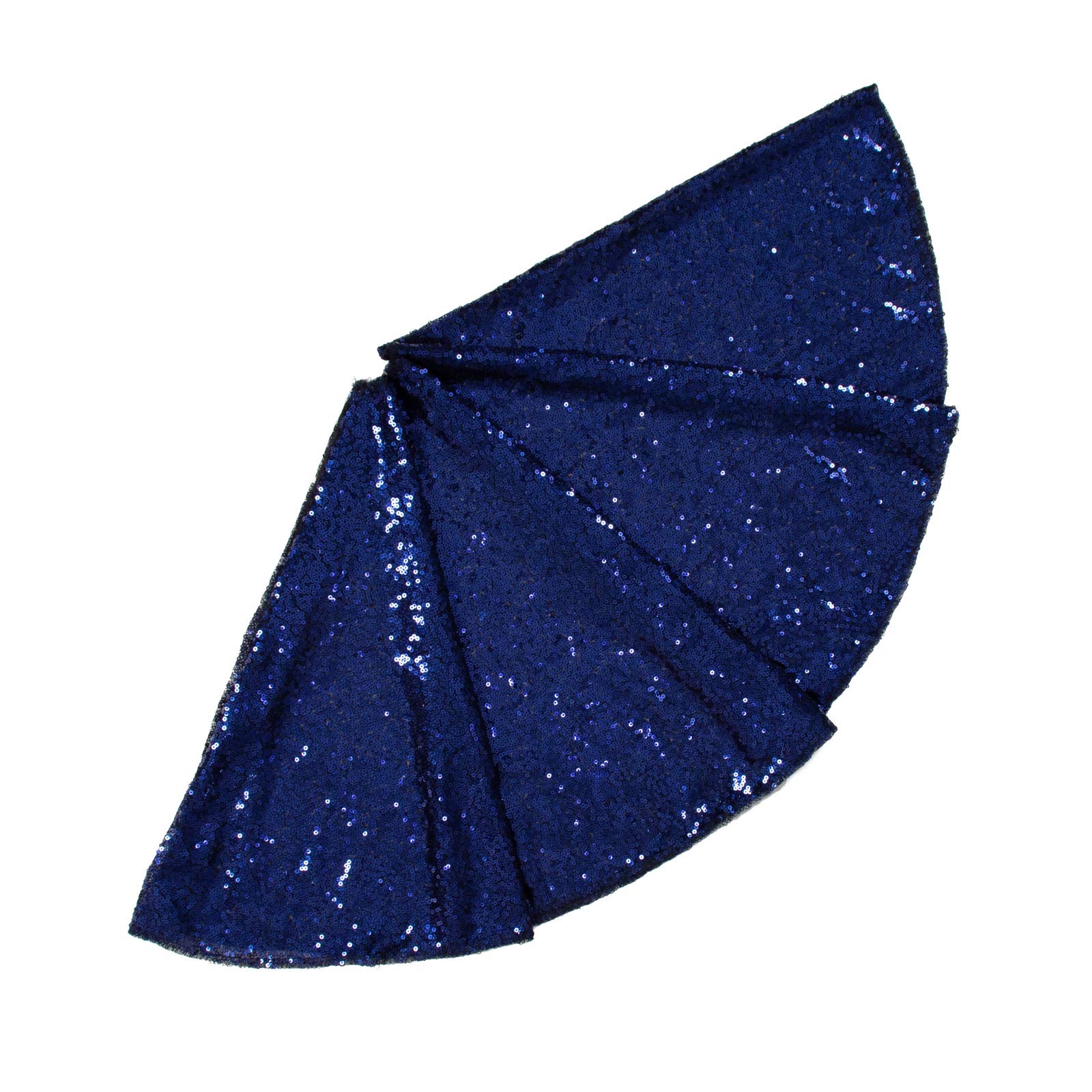 Foto 2 pulgar | Falda Para Árbol De Navidad Con Lentejuelas Shinybeauty De 48 Pulgadas, Color Azul Marino - Venta Internacional.