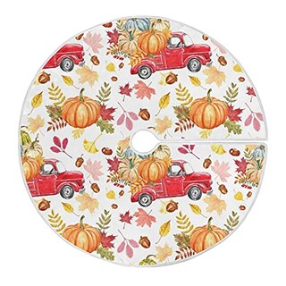 Foto 1 | Falda De Árbol De Navidad Dussdil Autumn Pumpkin Truck Maple 120c - Venta Internacional.