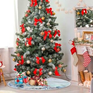Foto 4 | Falda De Árbol De Navidad Wamika Winter Snowman De Poliéster - Venta Internacional.