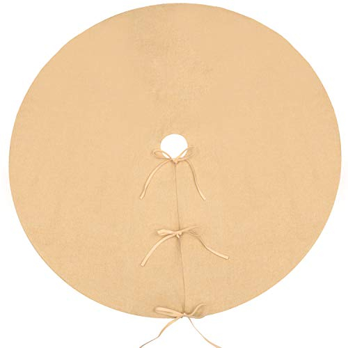 Foto 2 pulgar | Falda Para Árbol De Navidad Pangda, Lisa, De Arpillera, 120 Cm - Venta Internacional.