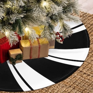 Foto 4 | Falda Para Árbol De Navidad Ajiiusv, Espiral Negra, 91 Cm, Sweet Candy Ca - Venta Internacional.