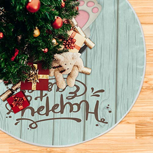 Foto 6 pulgar | Falda Qilmy Para Árbol De Navidad, Doble Capa, Poliéster Fino, 90 Cm - Venta Internacional.