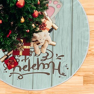 Foto 5 | Falda Qilmy Para Árbol De Navidad, Doble Capa, Poliéster Fino, 90 Cm - Venta Internacional.