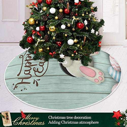 Foto 7 pulgar | Falda Qilmy Para Árbol De Navidad, Doble Capa, Poliéster Fino, 90 Cm - Venta Internacional.