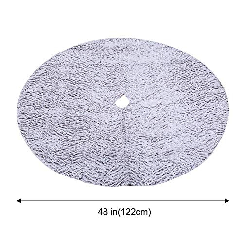 Foto 7 pulgar | Falda Juegoal Luxury Para Árbol De Navidad, Piel Sintética, 120 Cm, Color Blanco - Venta Internacional.