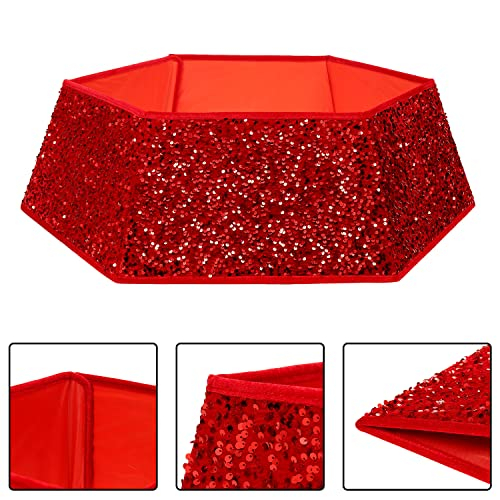 Foto 3 pulgar | Collar Para Árbol De Navidad Con Lentejuelas Xmasexp, 85 Cm, Color Rojo - Venta Internacional.