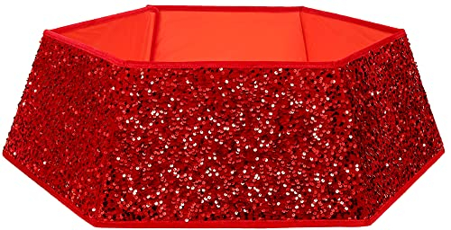 Foto 8 pulgar | Collar Para Árbol De Navidad Con Lentejuelas Xmasexp, 85 Cm, Color Rojo - Venta Internacional.