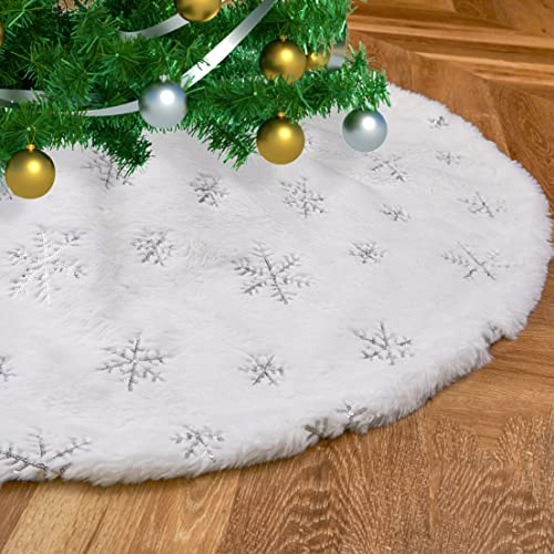 Foto 2 pulgar | Falda B-cool Para Árbol De Navidad, Piel Sintética Blanca Como La Nieve, 91 Cm - Venta Internacional.