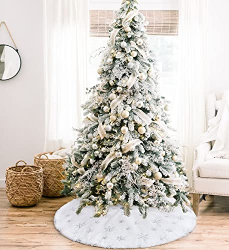 Foto 3 pulgar | Falda B-cool Para Árbol De Navidad, Piel Sintética Blanca Como La Nieve, 91 Cm - Venta Internacional.