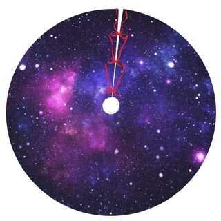 Foto 1 | Alfombrilla Blublu Para Árbol De Navidad, 36 Pulgadas, Con Correas Rojas - Venta Internacional.