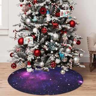 Foto 5 | Alfombrilla Blublu Para Árbol De Navidad, 36 Pulgadas, Con Correas Rojas - Venta Internacional.