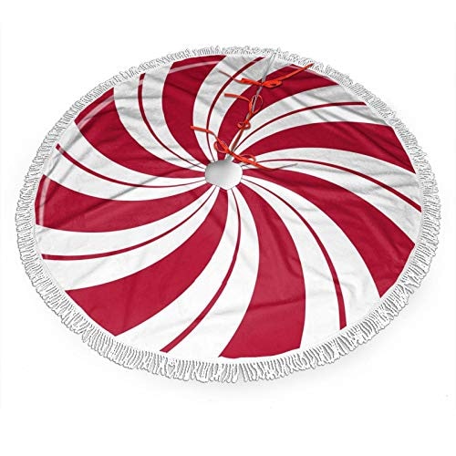 Falda Para Árbol De Navidad, Diseño De Caramelo Con Doble Espiral De Azúcar Y Menta - Venta Internacional. $673