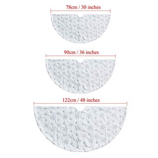Foto 6 | Falda Deggod Para Árbol De Navidad, Felpa, Piel Sintética Blanca Como La Nieve, 78 Cm - Venta Internacional.