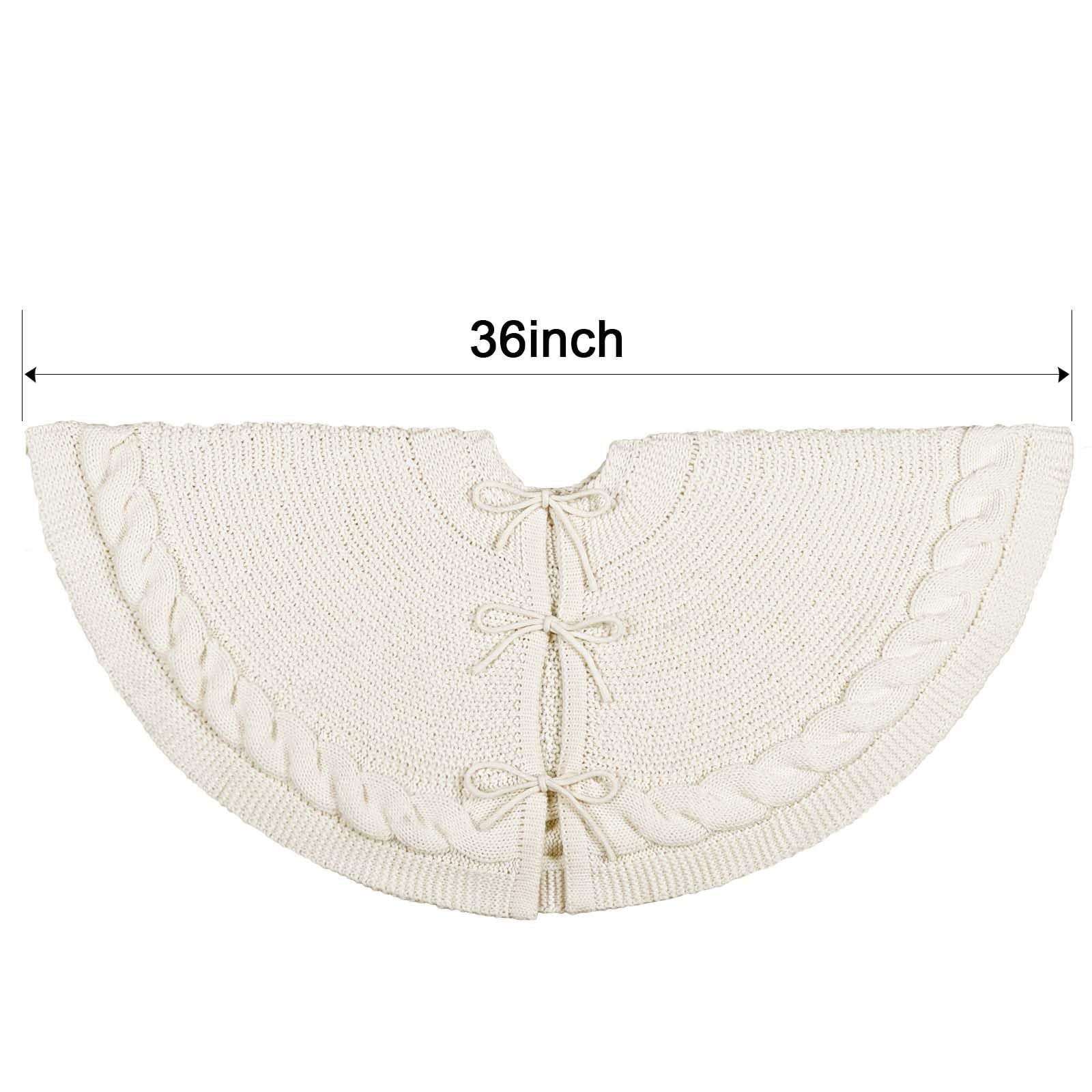 Foto 3 pulgar | Falda Para Árbol De Navidad Limbridge, Color Blanco Crema, 91 Cm, Tejido - Venta Internacional.