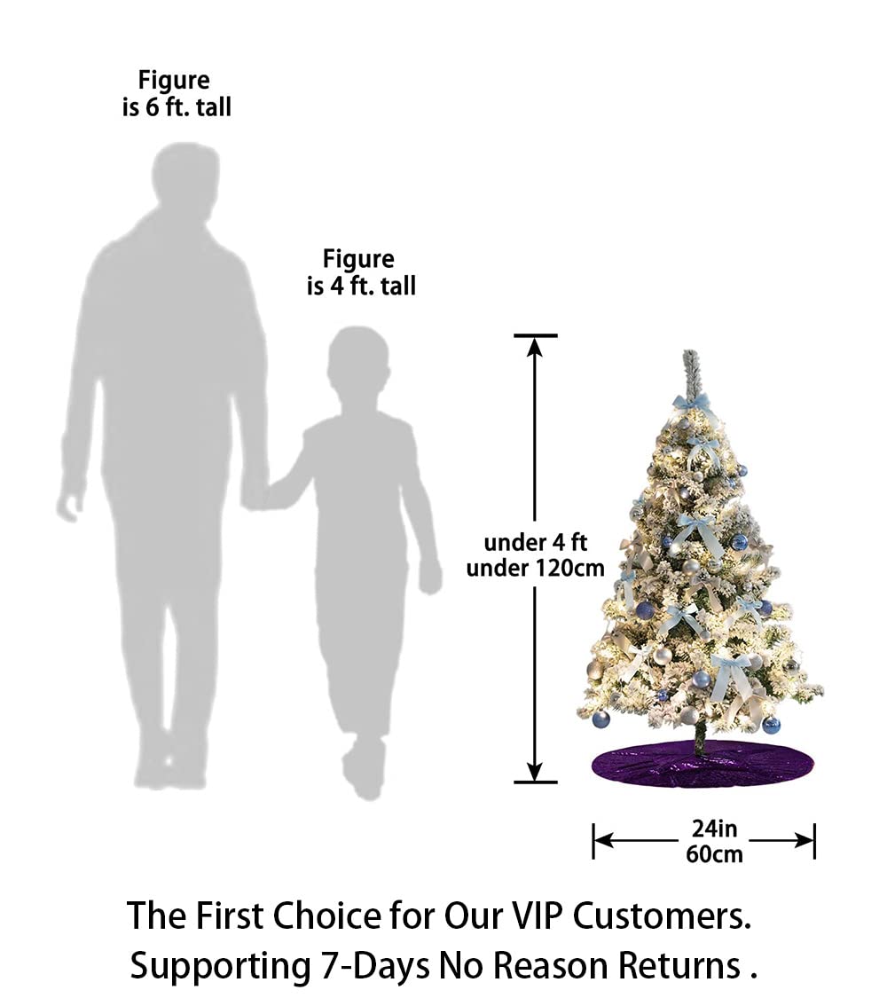 Foto 6 | Falda De Árbol De Navidad Shinybeauty Con Lentejuelas Moradas, 60 Cm, Poliéster - Venta Internacional.