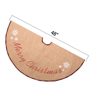 Foto 2 | Faldón De Arpillera Rústico N&t Nieting Para Árbol De Navidad, 122 Cm - Venta Internacional.