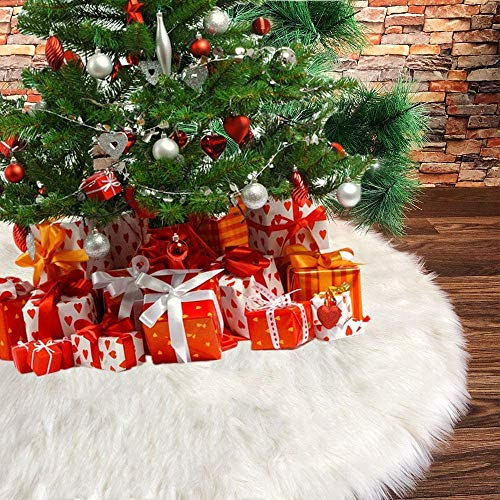 Foto 1 | Faldón Ippon Para Árbol De Navidad, Tamaño Grande, Piel Sintética Blanca, 150 Cm - Venta Internacional.