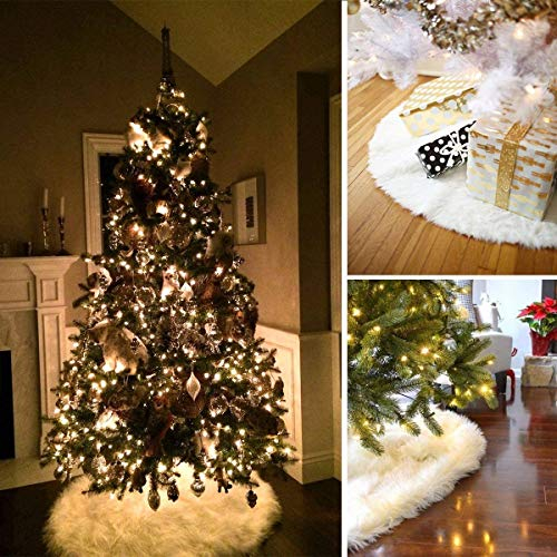 Foto 5 | Faldón Ippon Para Árbol De Navidad, Tamaño Grande, Piel Sintética Blanca, 150 Cm - Venta Internacional.