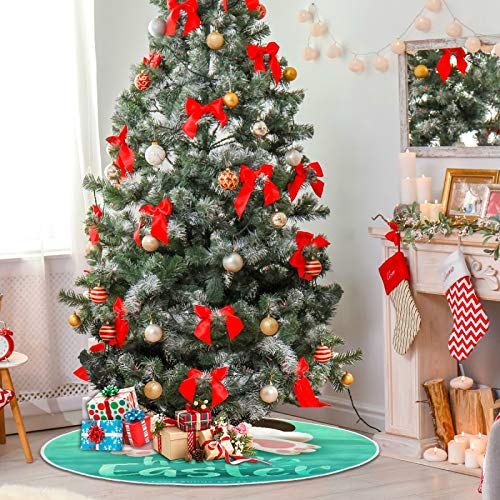 Foto 5 pulgar | Falda Qilmy Para Árbol De Navidad, Doble Capa, Poliéster Fino, 90 Cm - Venta Internacional.